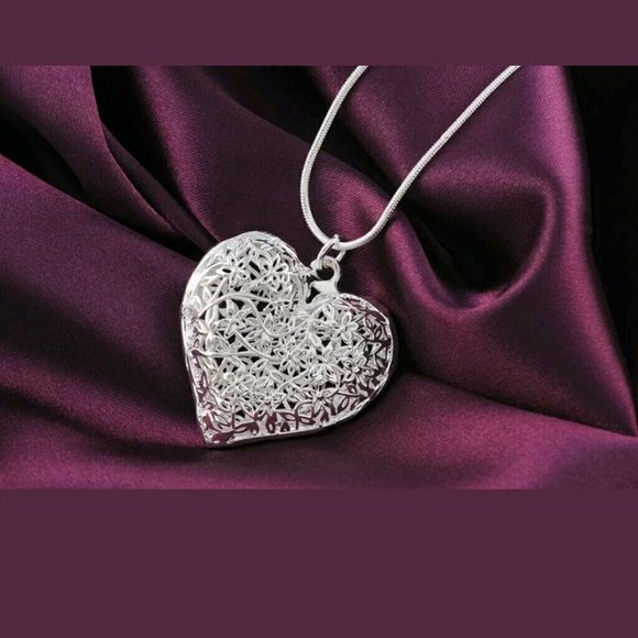 Heart silver plated jewelry - Picture 3 of 3